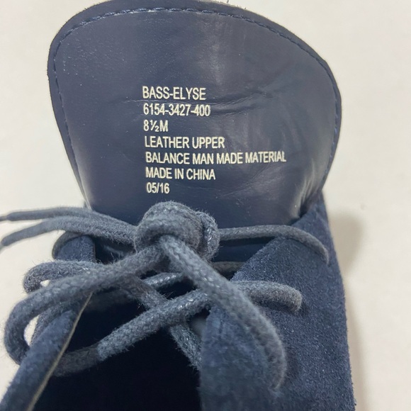 Bass Blue Suede Leather Woman's Ankle Boot / Chukka   Size 8.5 M - Picture 12 of 15